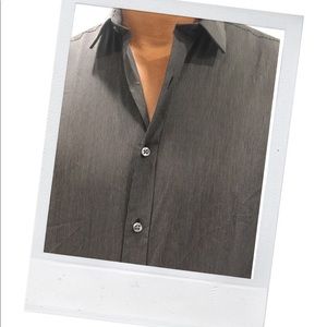 Bar III Slim Fit Stretch Button Down Shirt